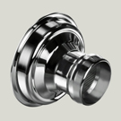 XW456 Polished Stainless Steel Centre - Undrilled